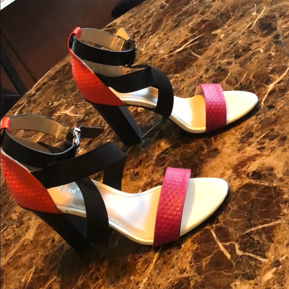 Size 6 ankle strap heel